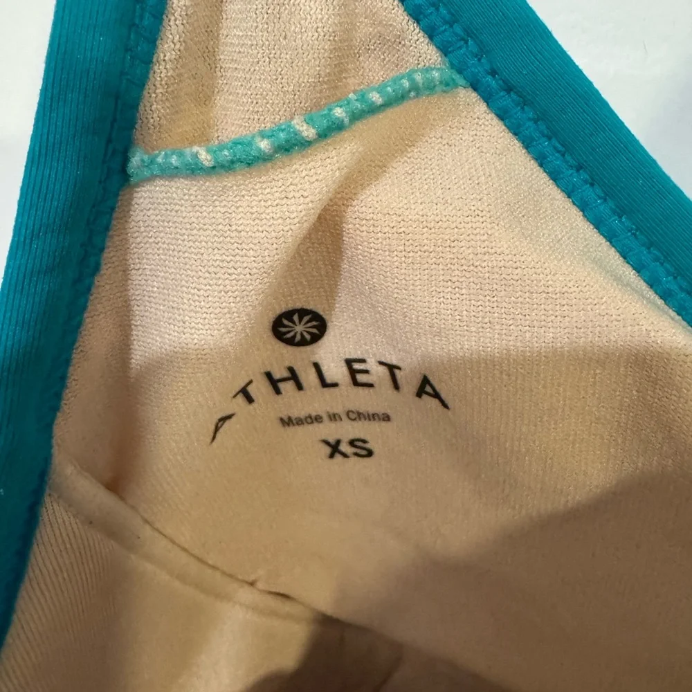 Athleta Shorebreak Swim Dress XS Teal Black Print - S - Picture 3 of 6